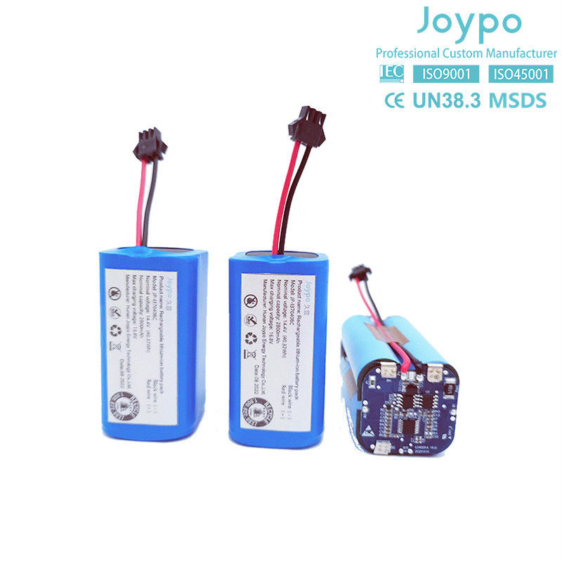 18650 रिचार्जेबल OEM लिथियम बैटरी पैक 14.4V 2800mAh रोबोट वैक्यूम क्लीनर के लिए