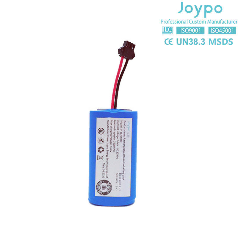 18650 रिचार्जेबल OEM लिथियम बैटरी पैक 14.4V 2800mAh रोबोट वैक्यूम क्लीनर के लिए