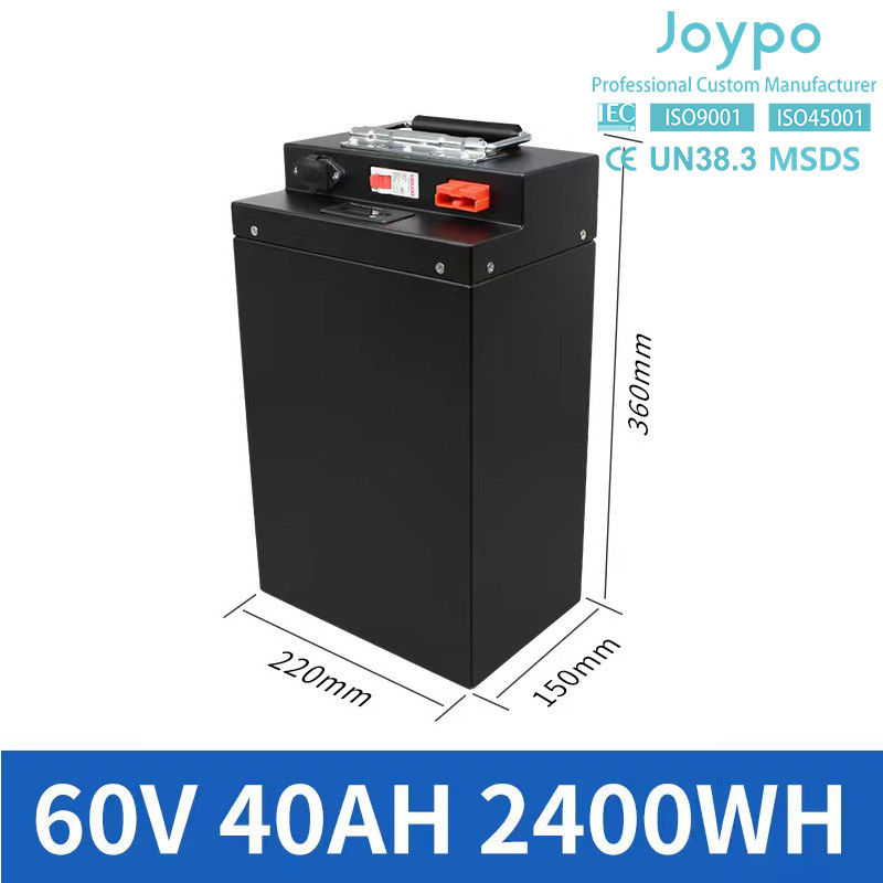 60V इलेक्ट्रिक स्कूटर लिथियम बैटरी 20AH 30AH 40AH 50AH 2 / 3 पहियों वाहन के लिए