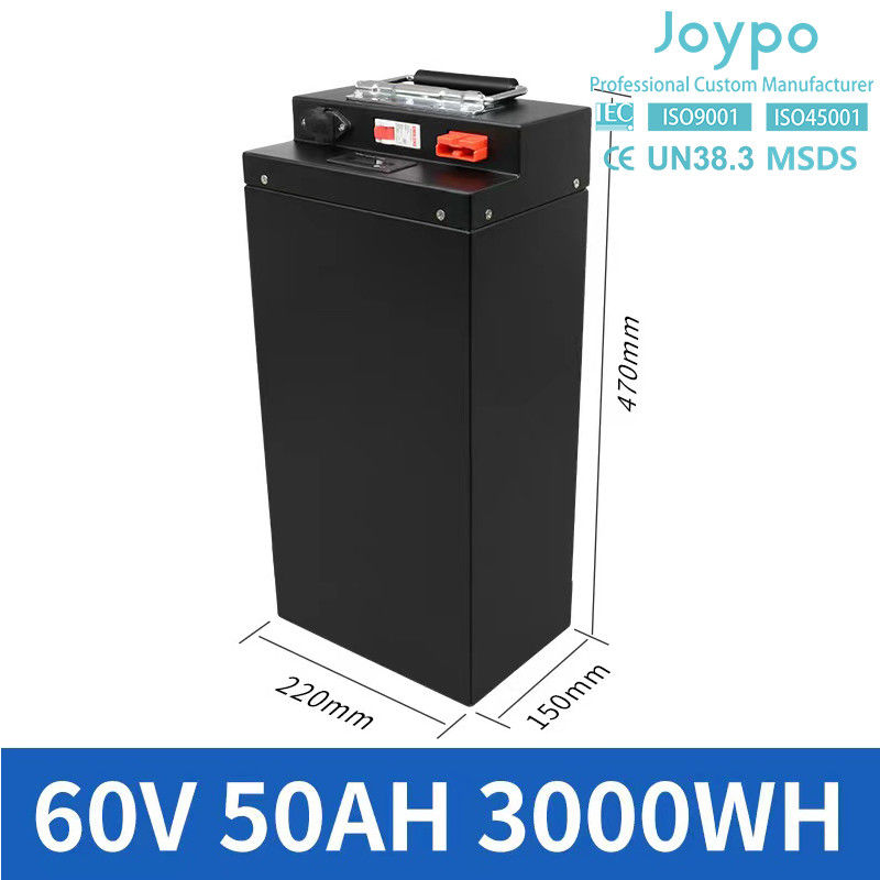 60V इलेक्ट्रिक स्कूटर लिथियम बैटरी 20AH 30AH 40AH 50AH 2 / 3 पहियों वाहन के लिए
