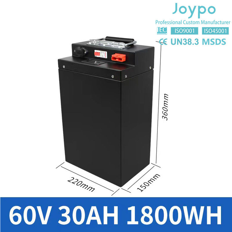 60V इलेक्ट्रिक स्कूटर लिथियम बैटरी 20AH 30AH 40AH 50AH 2 / 3 पहियों वाहन के लिए