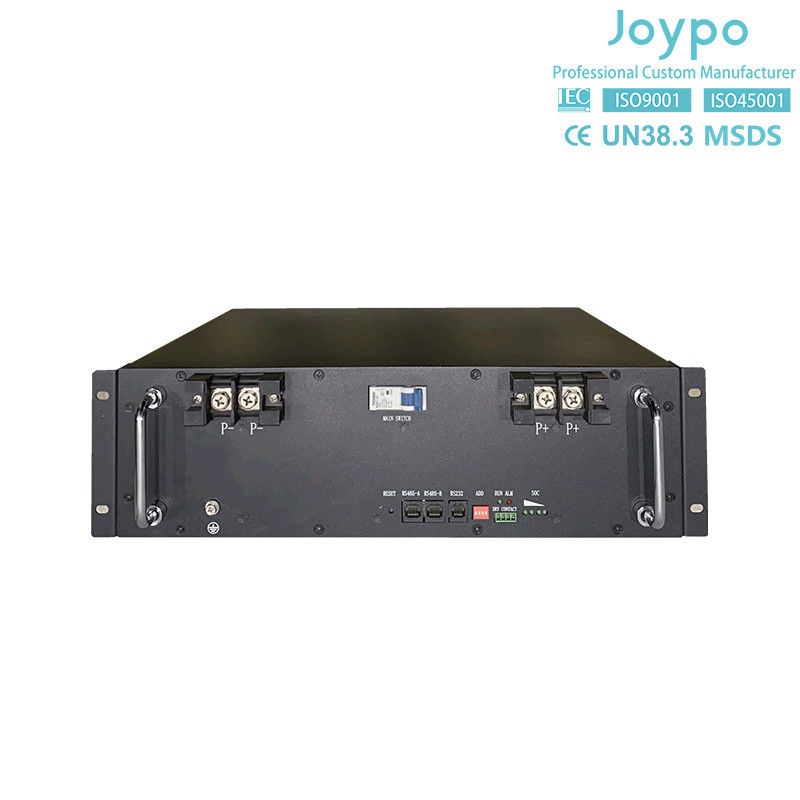 रैक माउंट सोलर स्टोरेज लिथियम बैटरी डीप साइकिल 51.2V 100Ah लिथियम बैटरी