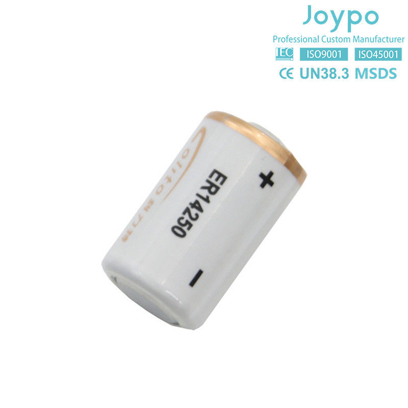 बिजली मीटर के लिए एकमुश्त ER14250 लिथियम बैटरी 3.6V 1.2Ah लिथियम सेल