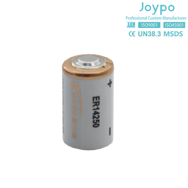 बिजली मीटर के लिए एकमुश्त ER14250 लिथियम बैटरी 3.6V 1.2Ah लिथियम सेल