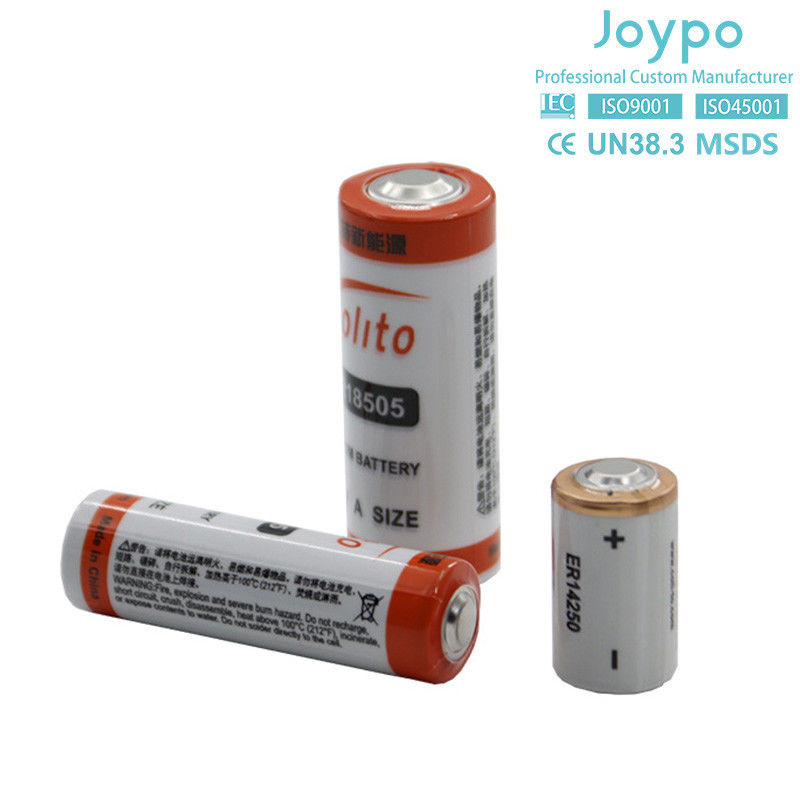 बिजली मीटर के लिए एकमुश्त ER14250 लिथियम बैटरी 3.6V 1.2Ah लिथियम सेल