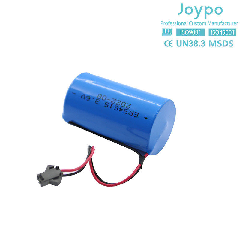 ER34615M लिथियम टियोनिल क्लोराइड बैटरी 3.6V 14500MAh गैर रिचार्जेबल सर्पिल प्रकार