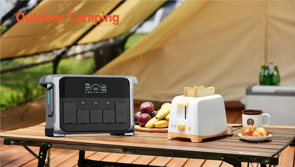 पोर्टेबल सोलर इलेक्ट्रिक जनरेटर 1200W 110V 220V बैक अप यूपीएस कार चार्जिंग के साथ