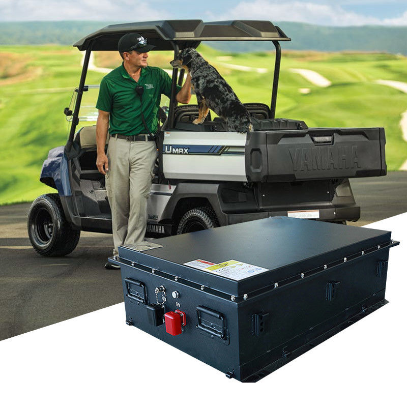क्लब कार गोल्फ कार्ट लिथियम बैटरी 125Ah 51.2V LiFePO4 बैटरी 4000 बार चक्र जीवन